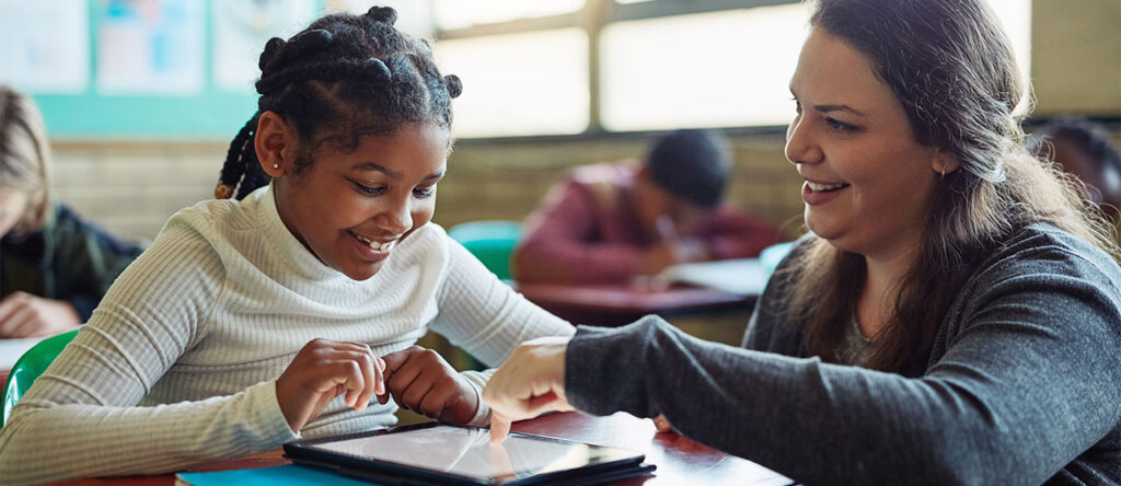 Teacher with Student